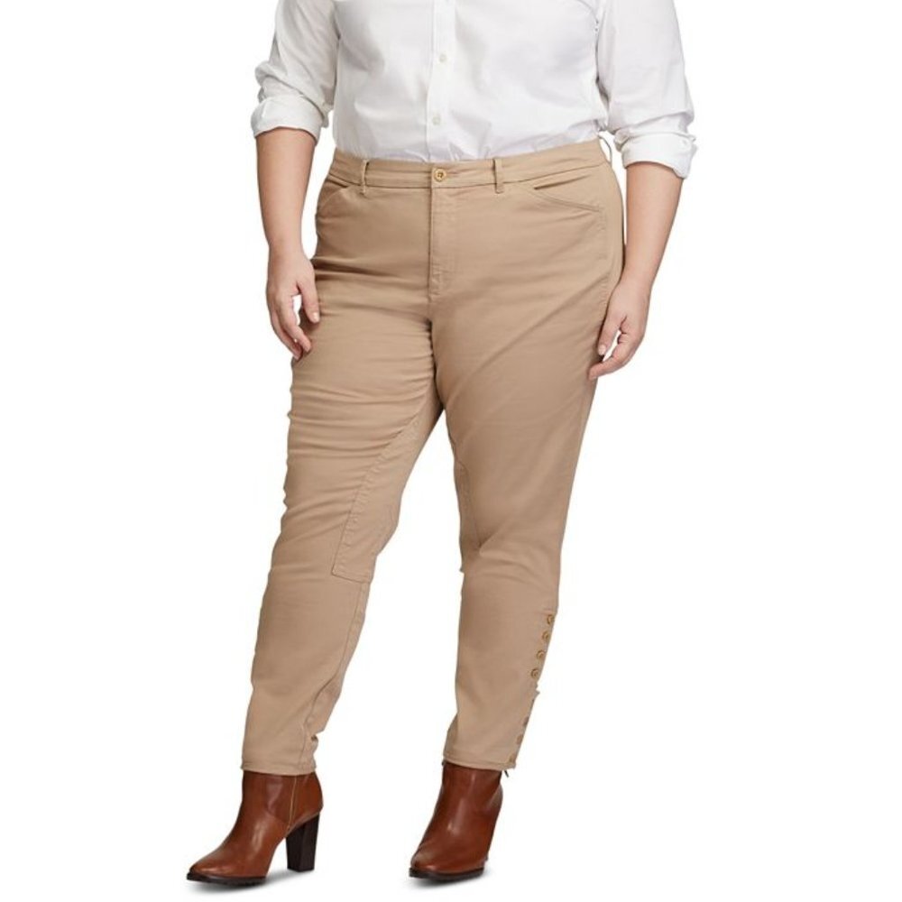 NWT Lauren Ralph Lauren Riding Equestrian Stretch Chino Jodhpur Pants